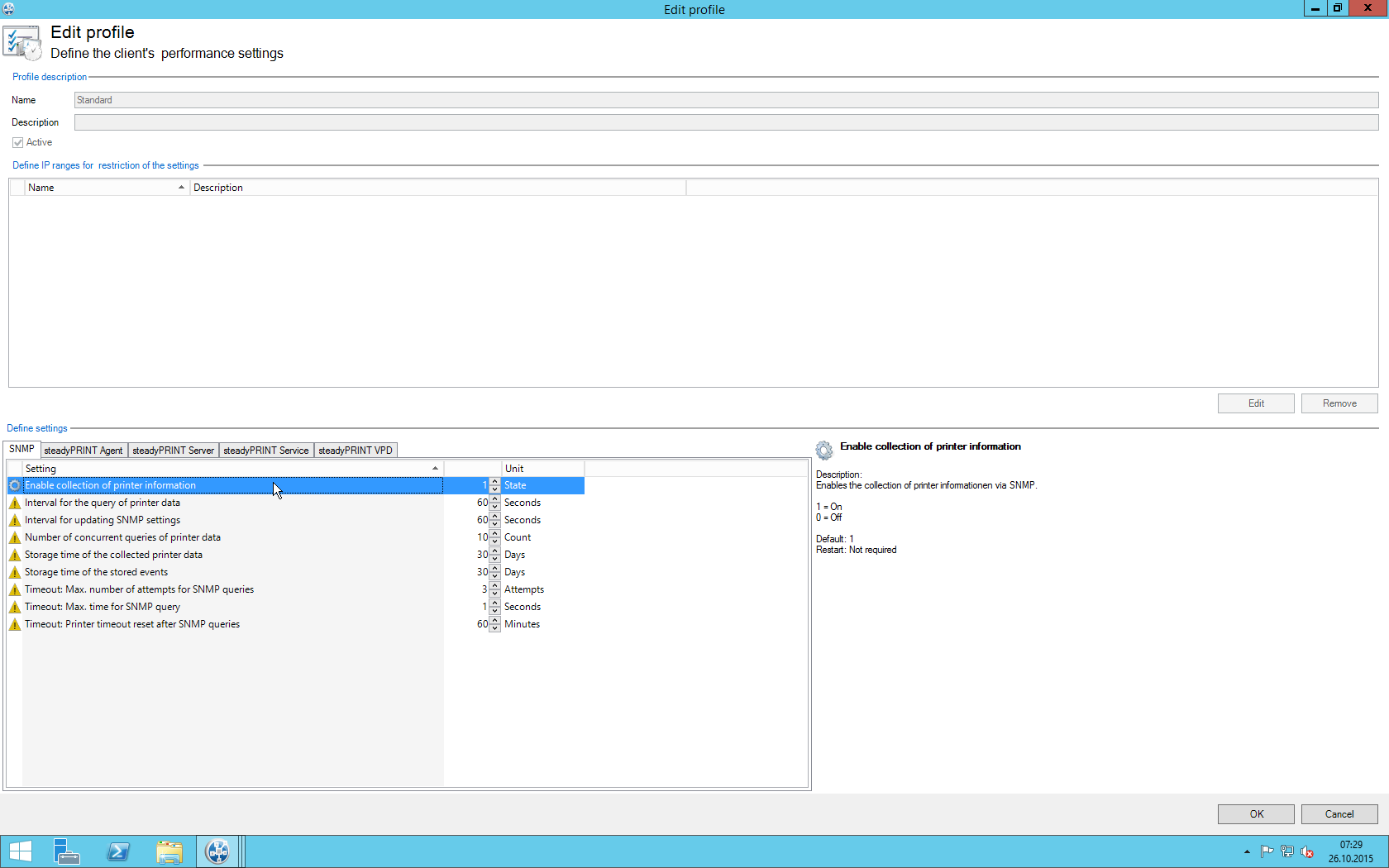 PerformanceProfileSNMPsammeln