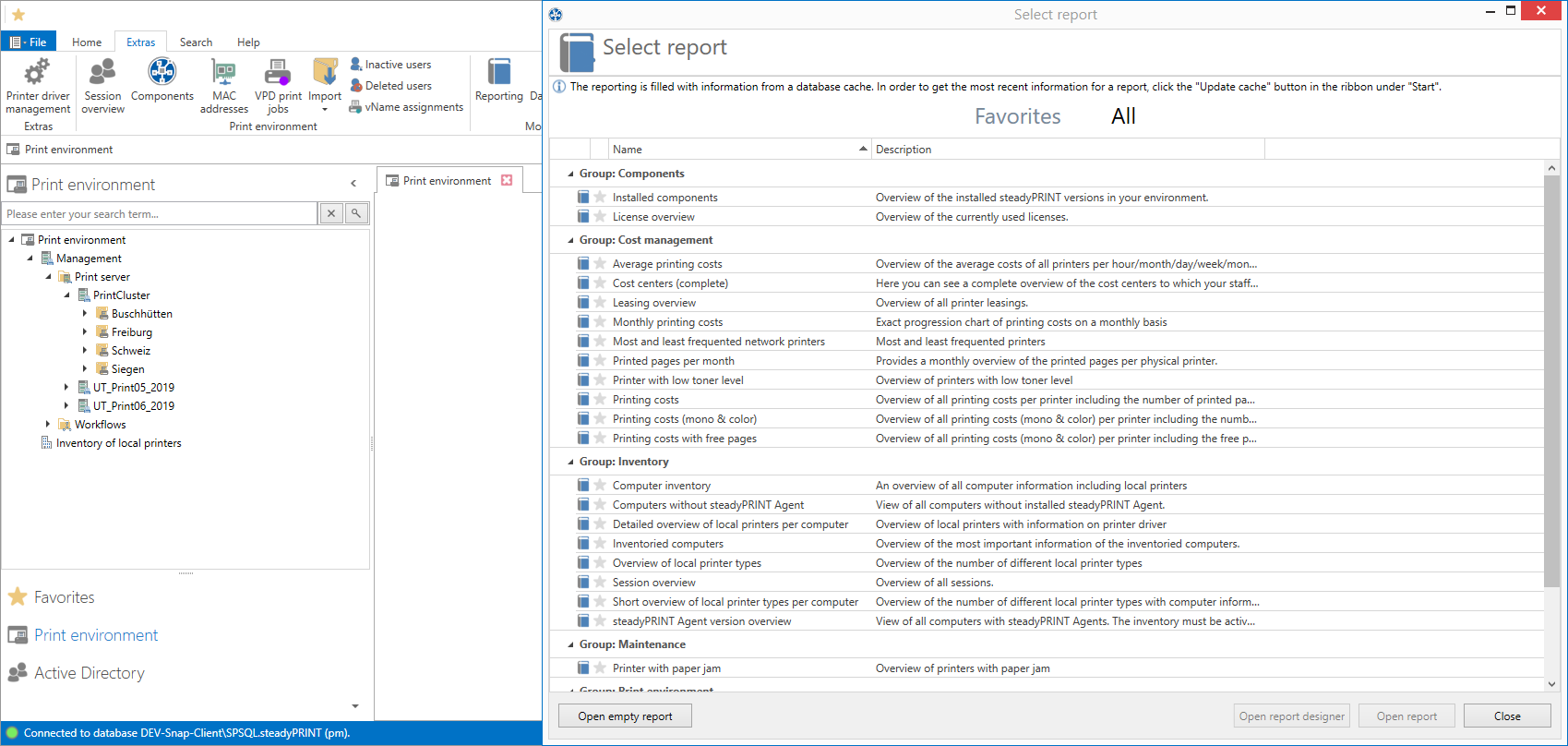 Individual reports
