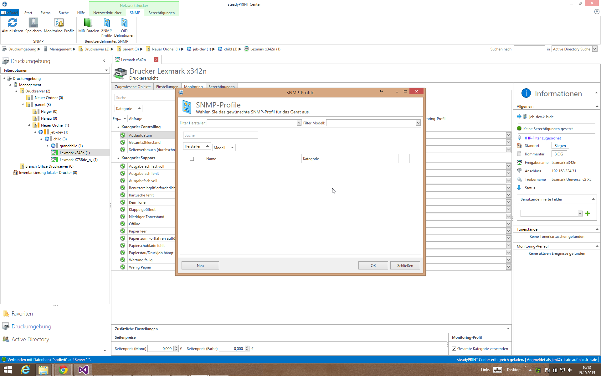 PerformanceProfileSNMPsammeln