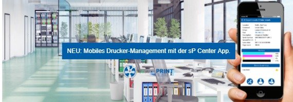steadyPRINT: Mobiles Drucker-Management mit der sP Center App